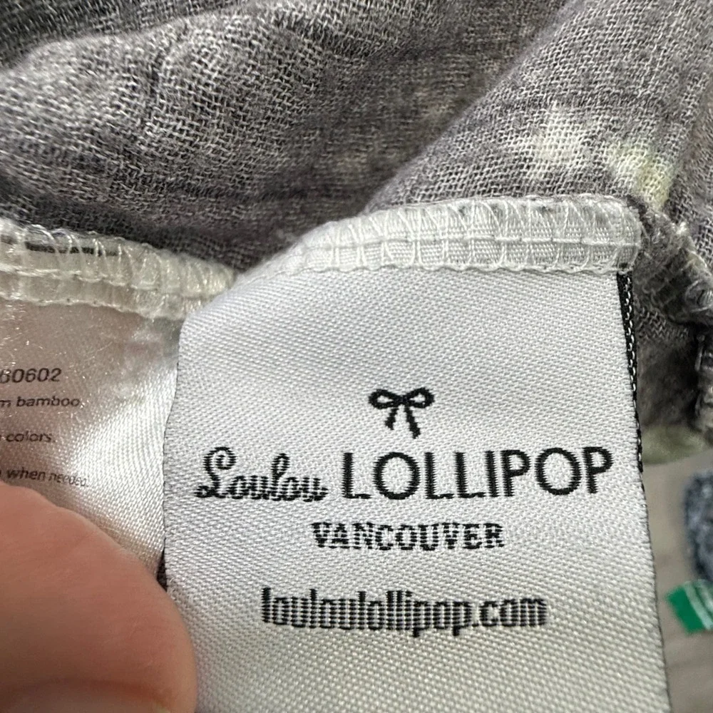 Loulou‎ LOLLIPOP Baby bamboo Planets Stars Charcoal crib sheet